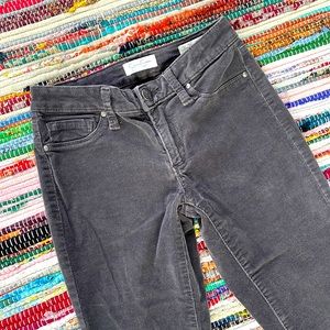 Jessica Simpson Gray Kiss Me Super Skinny Corduroy Pants-#1850